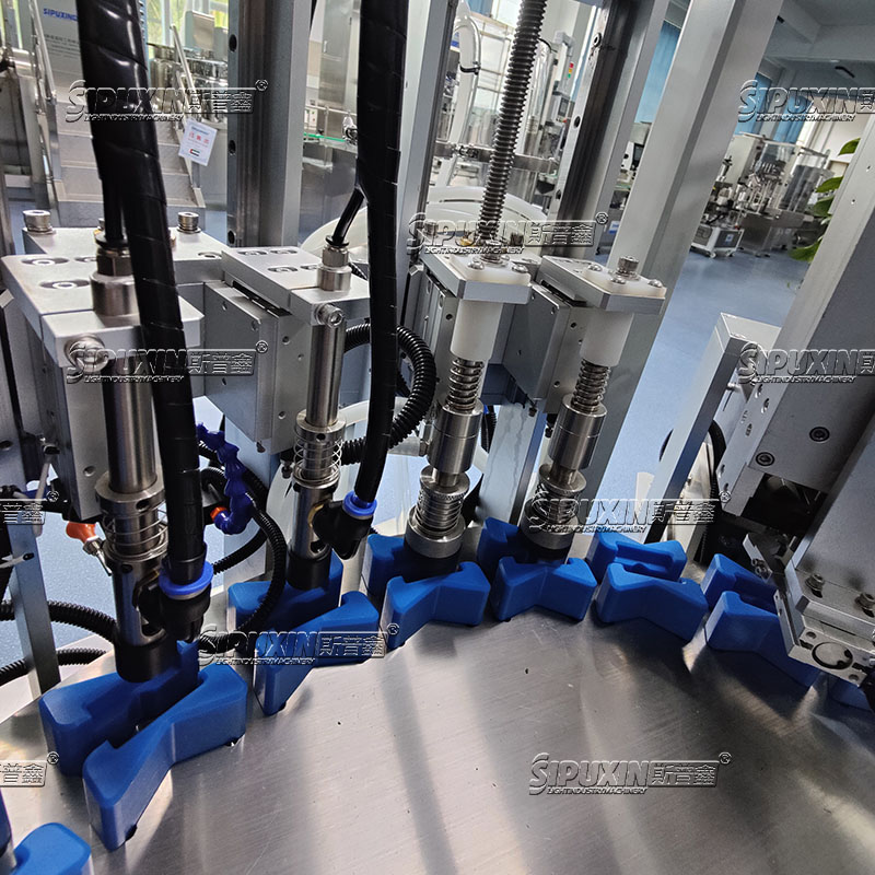 Automatic Perfume Chuck Filling Machine with Crimping Collaring Function for Fragrance oil Cosmetic Perfume Industry