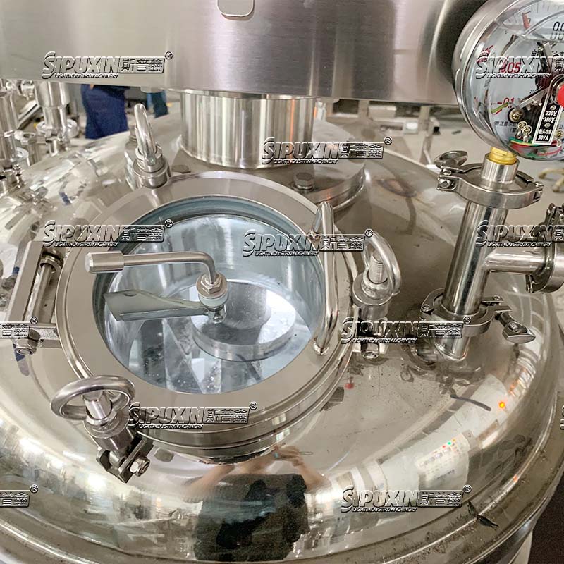 300L Electric Heating Hydraulic Lifting Emulsifier Efficient Homogenizing Equipment for Cosmetic Ointment Production
