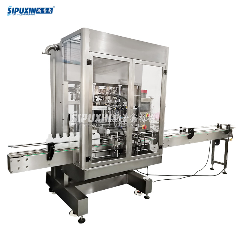 High Efficiency Liquid Bottle Filling Machine Box Filling Machinery with Six Filling Nozzles Oil Filler Deterhent Filling Machine