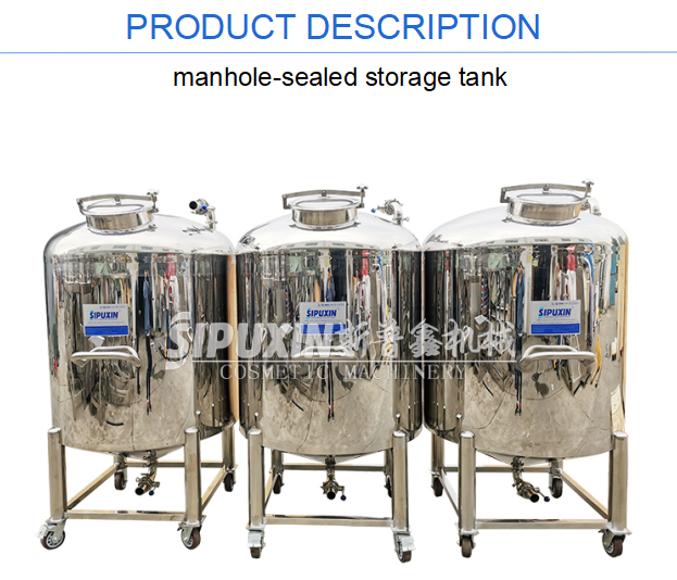 Best Selling Stainless Steel Liquid Oil Storage Tank for Detergent Production