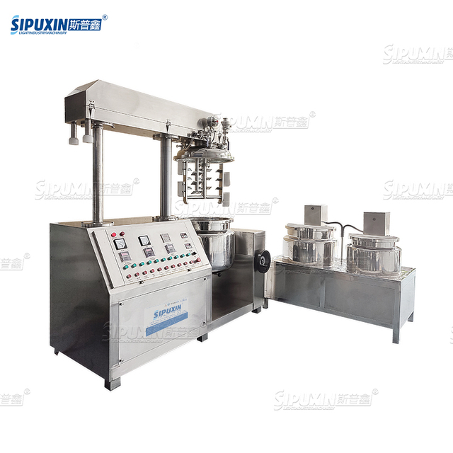 High Pressure Mayonnaise Homogenizer Mixer Machine with Vacuum Pump