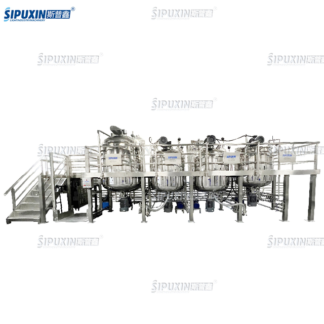 SPX Original Manufacturer 3000L Cosmetic Mixer Mixing Equipment Fixed Emulsifier Fixed Vacuum Emulsifier