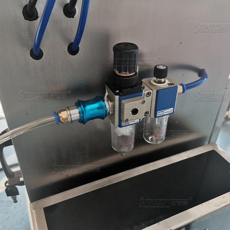 Semi Automatic Vertical Thermostatic Jam Paste Sauce Honey Oil Filling Machine With Agitator