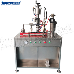 Multi-function Semi-automatic Pneumatic Spray Aerosol Filling Machines For Paint Perfume
