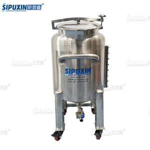 SPX Air Motor Explosion Proof Storage Tank Stainless Steel Mobile Perfume Container Beauty Industrial Enclosed Storage Tank