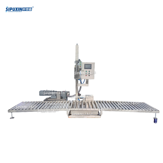 Semi-automatic Barrels Filling Euipment Large Capacity Drum Filler Oil Water Bucket Filling Machine 