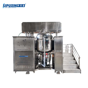 New Arrival 500L Standard Vacuum Emulsifier Mixer Hydraulic Lifting Type Vacuum Emulsifier Tank