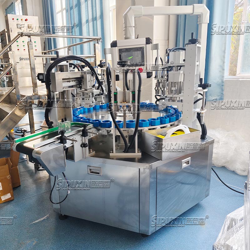 Fully Automatic Pneumatic Chuck Type Cosmetic Perfume Filling Machine