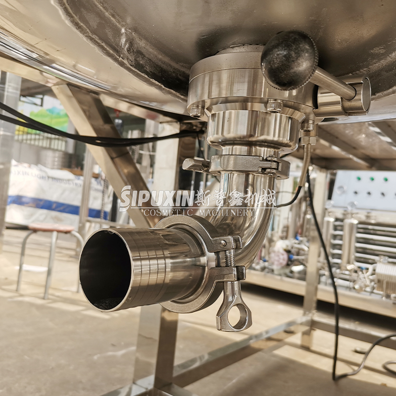 500L Upper Two Motor Electric Heating Dispersing And Mixing Tank for Daily Chemical