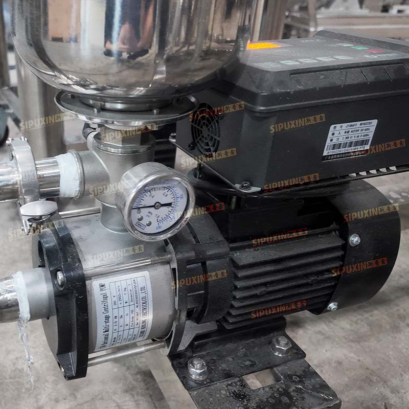 500L Single-Layer Homogenizing Stirring Tank with Operating Platform and Stairs, Equipped with 200L Electric Heating Mobile Storage Tank