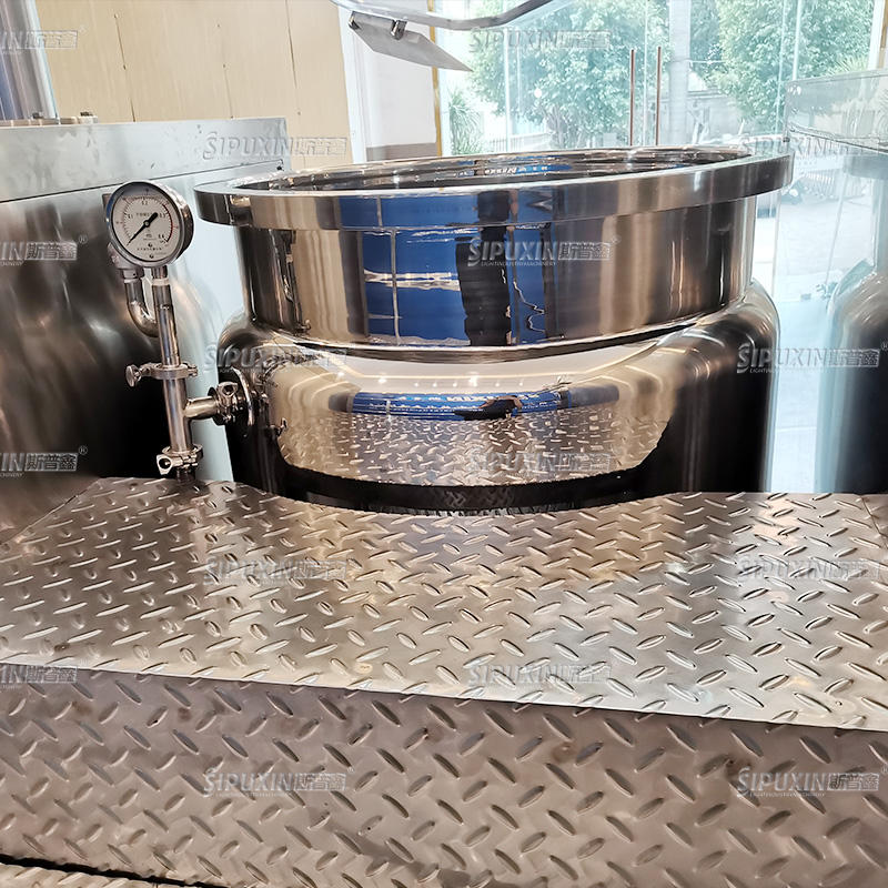300L Hydraulic Lifting Vacuum Emulsifier Sanitary Stainless Steel Homogenizer Mixer for Cosmetic Cream, Liquid Soap Making