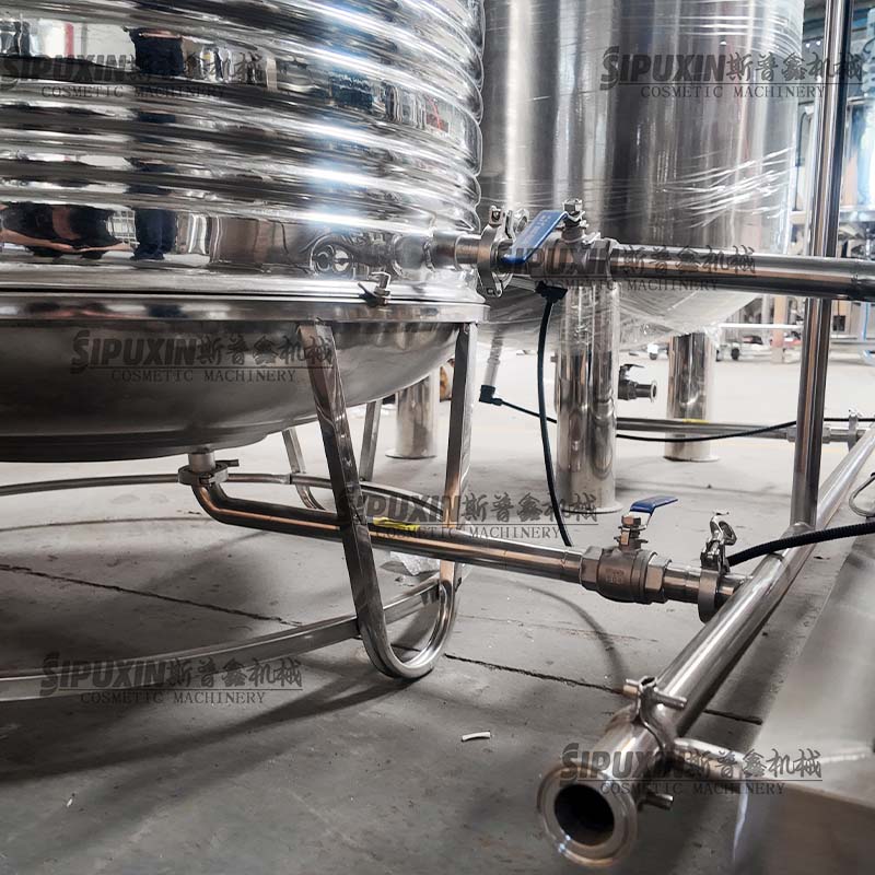 Stainless Steel Second Stage RO Water Purification Equipment Cosmetic Factory Pure Water Treatment Plant