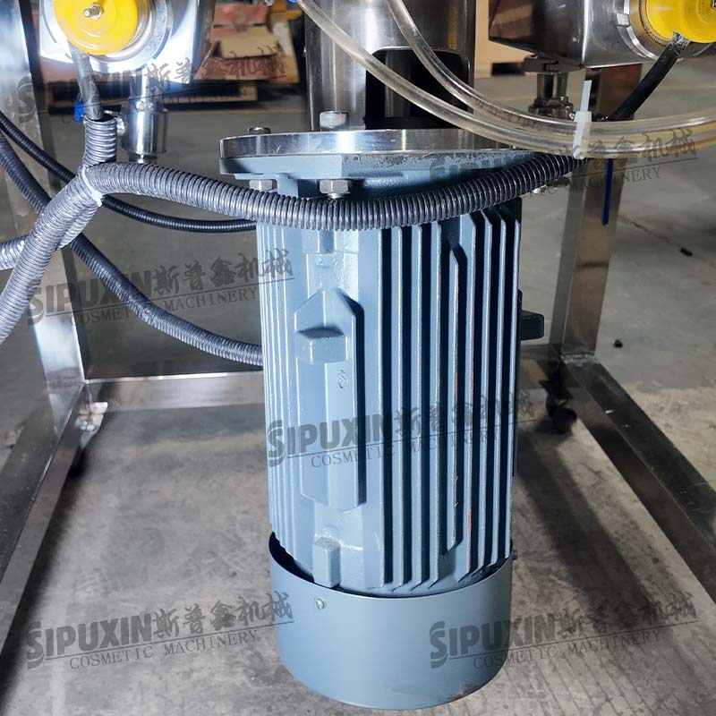 100L Mobile Electric Heating Homogenizer Mixing Tank For Cosmetic Cream