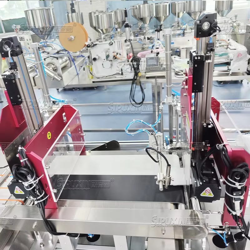 High Speed Fully Automatic Facial Sheet Mask Folding Bagging Packing Machine, Non-woven Beauty Mask Packaging Equipment for Professional Cosmetic Mask Producers