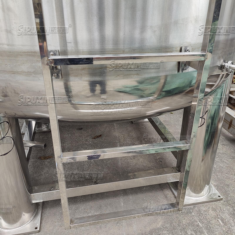 Large Capacity Stainless Steel Storage Tank for Food, Cosmetic and Washing Liquids