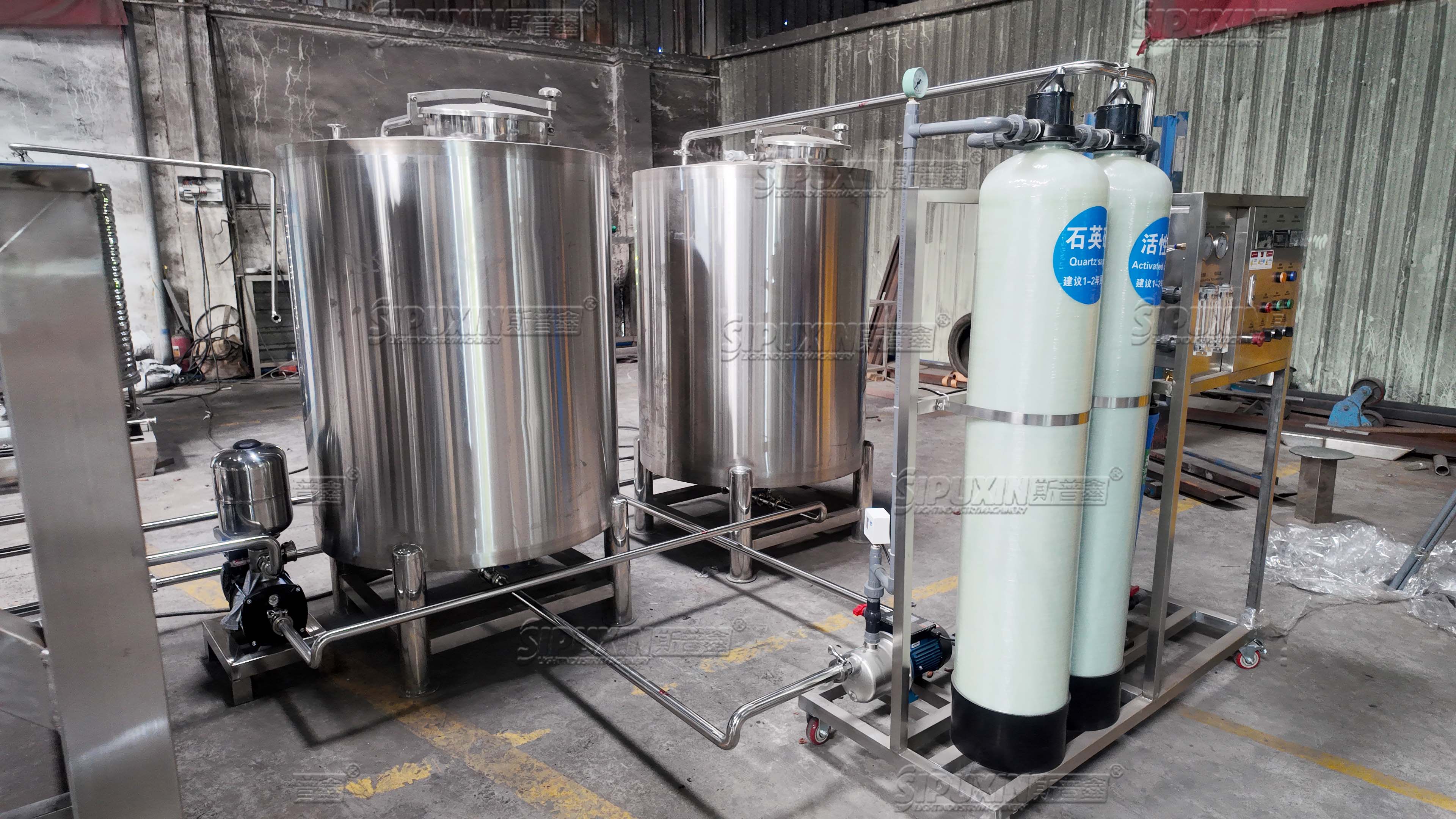 500L/H Single Stage PVC RO Water Treatment System Industrial Reverse Osmosis Water Purifier for Cosmetic/Food Beverage Production