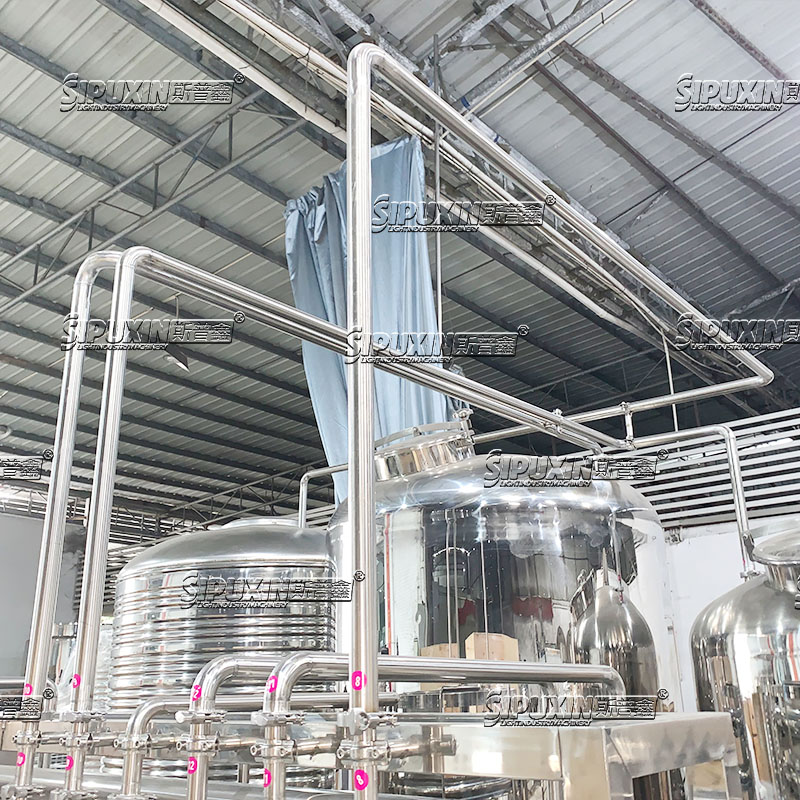1000L Two Stage RO Stainless Steel Water Treatment Equipment, Double Reverse Osmosis Purified Water Machine For Cosmetic Daily Chemical Pharmaceutical Production