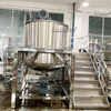 2000L Single Layer Bottom Homogenizer Mixing Tank Industrial Stainless Steel Shampoo Liquid Soap Detergent Making Machine