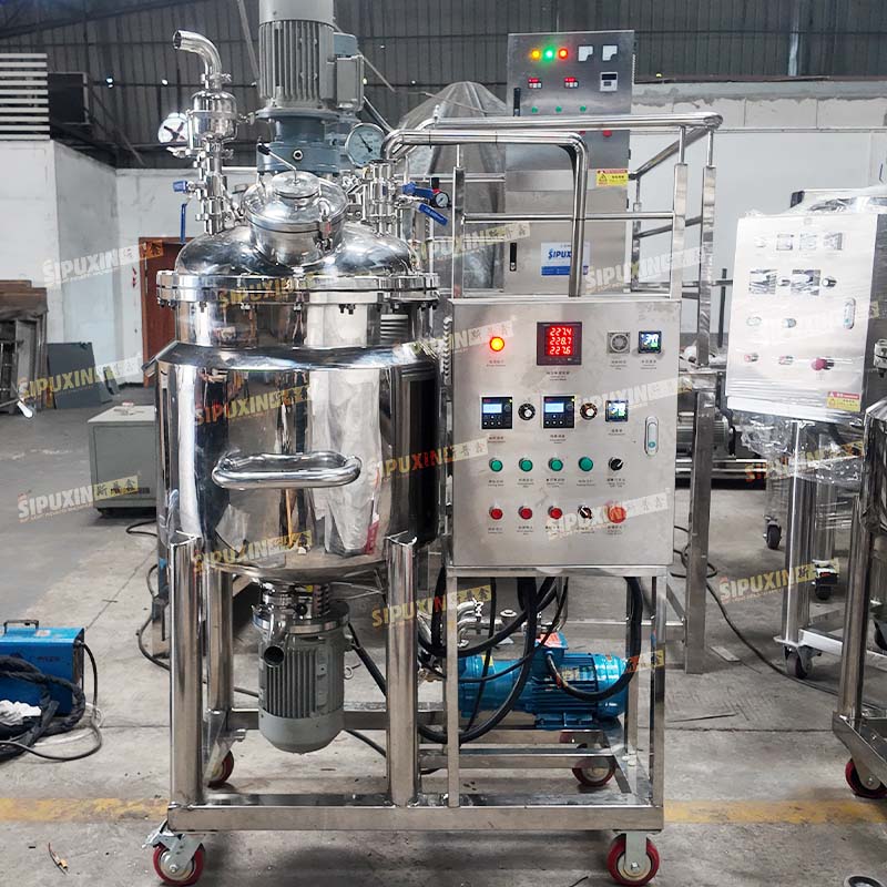 100L High Shear Homogenizing Mixing Machine with Button-Control for Shampoo and Shower Gel Production