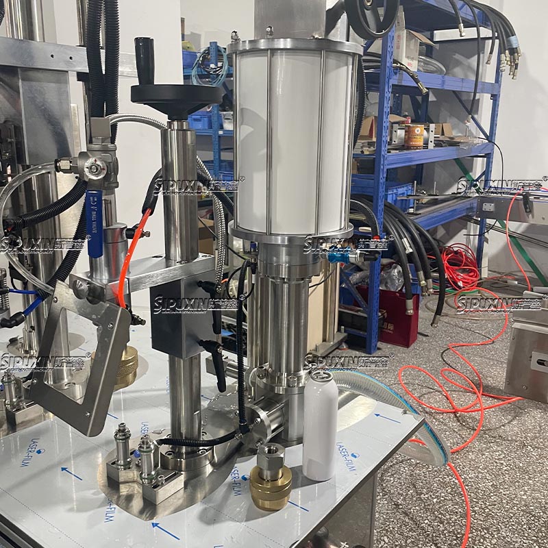 Two-Component Aerosol Filling Machine (also known as BOV Aerosol Filling Machine / Bag-on-Valve Aerosol Filler)