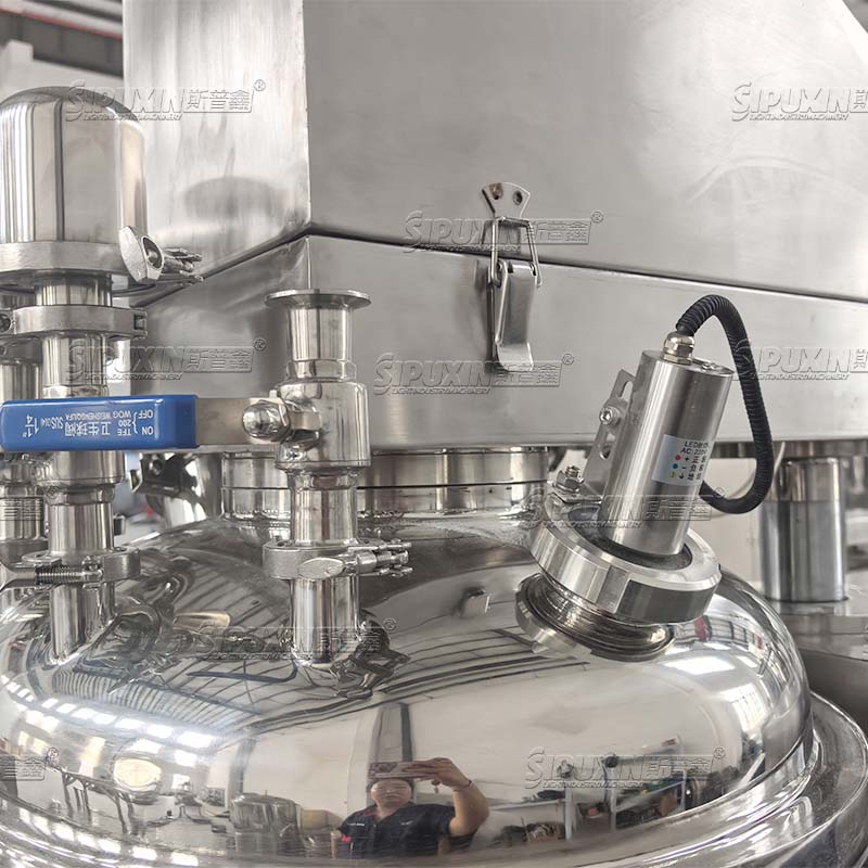 100L Hydraulic Lifting Vacuum Emulsifying Machine