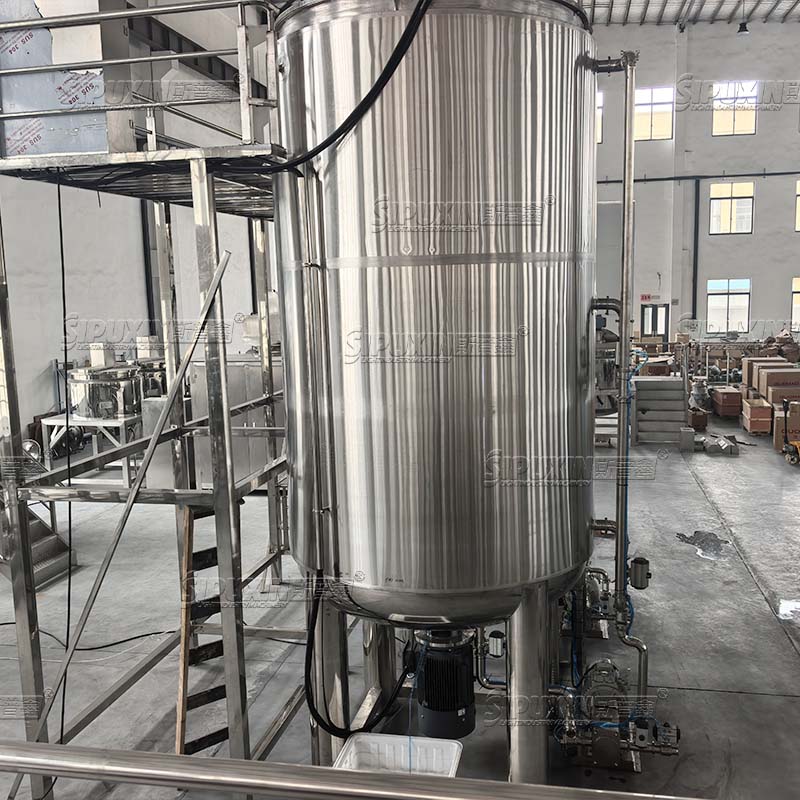 10T Steam‑Heated Homogenizing Mixing Tank 5T Single Layer High‑Speed Dispersion Disc Mixer for Cosmetics, Food, Chemical Paste Liquid Processing