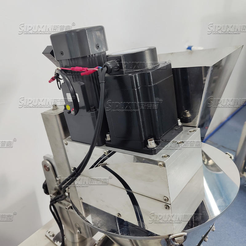 High Accuracy Semi-automatic Powder Filling Machine, Spiral Rotary Filling SUS304 Auger Filler for Hair Bleach Powder, Cosmetic Powder & Food Powder