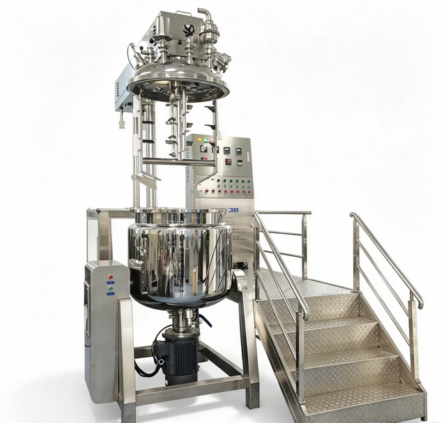 SPX 200L Single-Tank Hydraulic Lifting Vacuum Emulsifying Machine