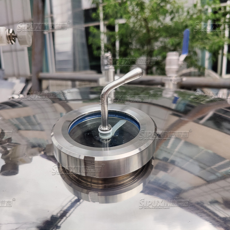300L Movable Mixing Tank With Bottom Agitator Fixed 100RPM Stainless Steel Heating Vessel