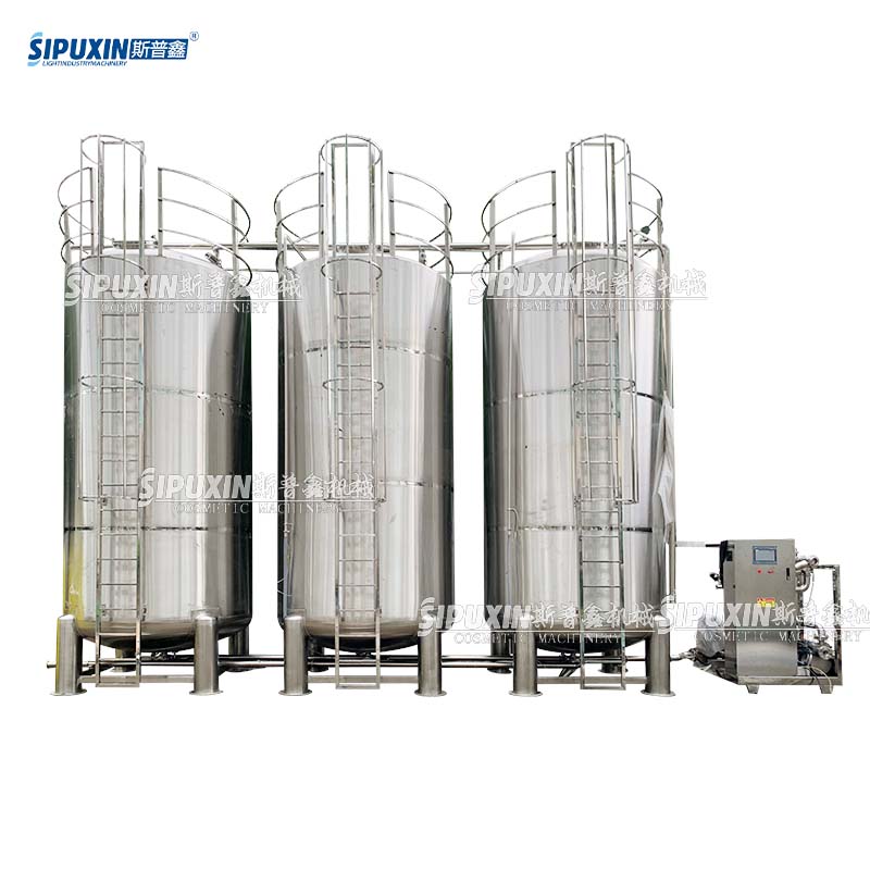 Sipuxin 15000L PLC Automatic CIP Cleaning Tank System, Stainless Steel Clean In Place Unit