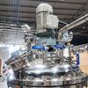 SIPUXIN Mobile 150L Electric Heating Vacuum Emulsifier for Cosmetic Making