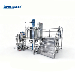 High Efficiency 500L Movable Mixing Tank with Stainless Steel Operation Platform Easy‑to‑Clean for Liquid Soap Hand Sanitizer Production