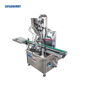Automatic Double Heads Servo Piston Liquid Filling Machine For Beverage Oil Cosmetic