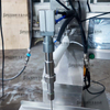 Cosmetic Production Line Vacuum Homogenizer Mixing Tank Pneumatic Feeding Pump Vertical Paste Filling Machine Set