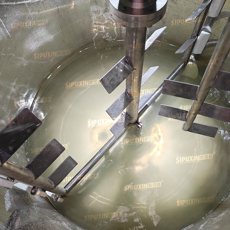 SIPUXIN 1000L Fixed-Type Electrically Heated Vacuum Homogenizing Emulsifier