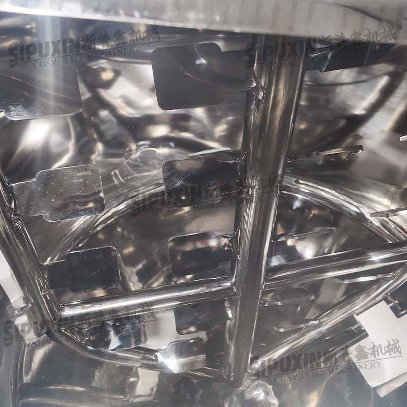 300L 316 Stainless Steel Conical Bottom Mixing Tank Industrial Agitator Tank for Cosmetic Chemical Food