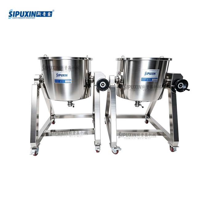 Hand Operated Tilting Storage Tank Manual Tilt Tank for Brand Stainless Steel 304/316L 200-1000L Capacity Easy Operate