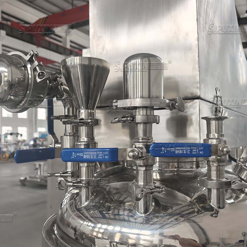 100L Hydraulic Lifting Vacuum Emulsifying Machine