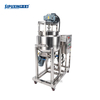 100L Mobile Electric Heating Mixing Tank With Bottom Homogenizer Stainless Steel for Shampoo Lotion Liquid Soap Cosmetic Making