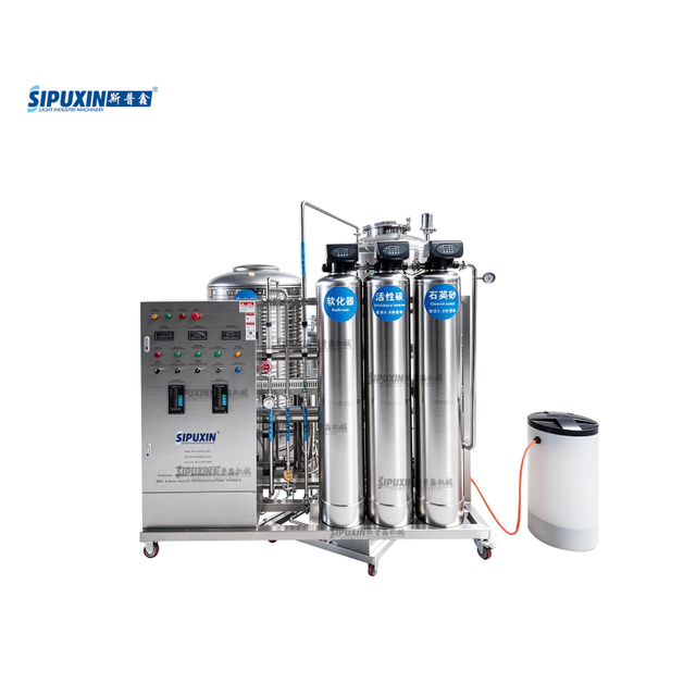 1000L/H Single Stage Stainless Steel RO Water Treatment Equipment Cosmetic Daily Chemical Purified Water Making Machine