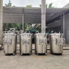 300L Movable Mixing Tank With Bottom Agitator Fixed 100RPM Stainless Steel Heating Vessel
