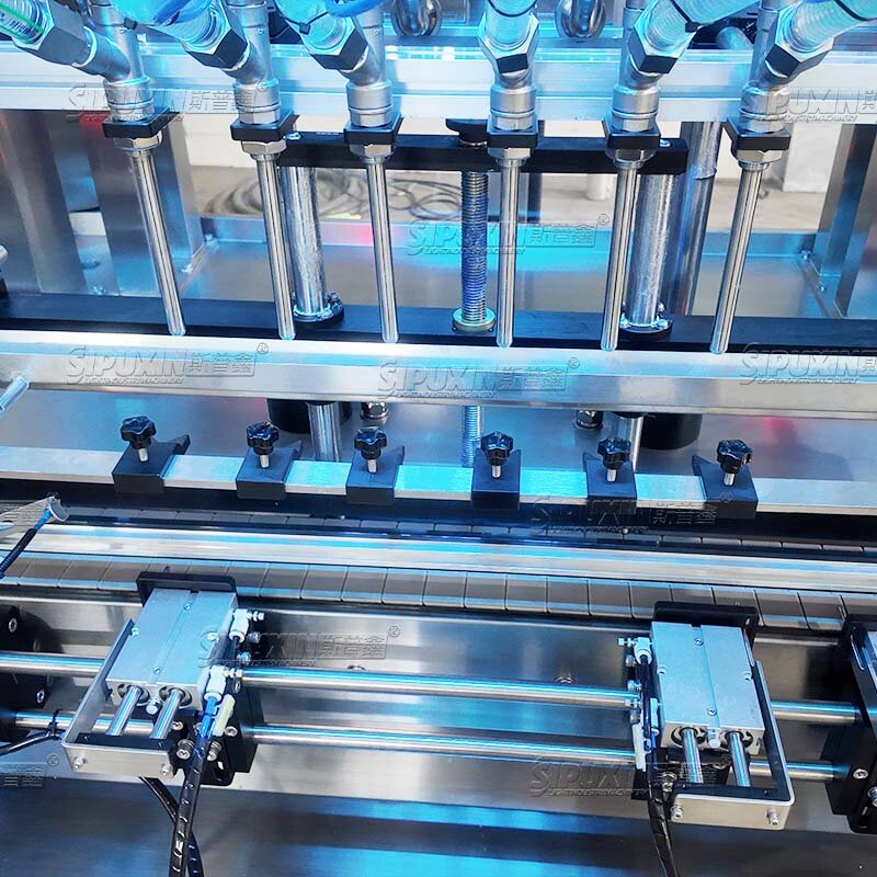 Servo Driven 6 Head Piston Filling Machine Food Grade Stainless Steel Shampoo Lotion Ointment Honey Paste Liquid Filling Machine