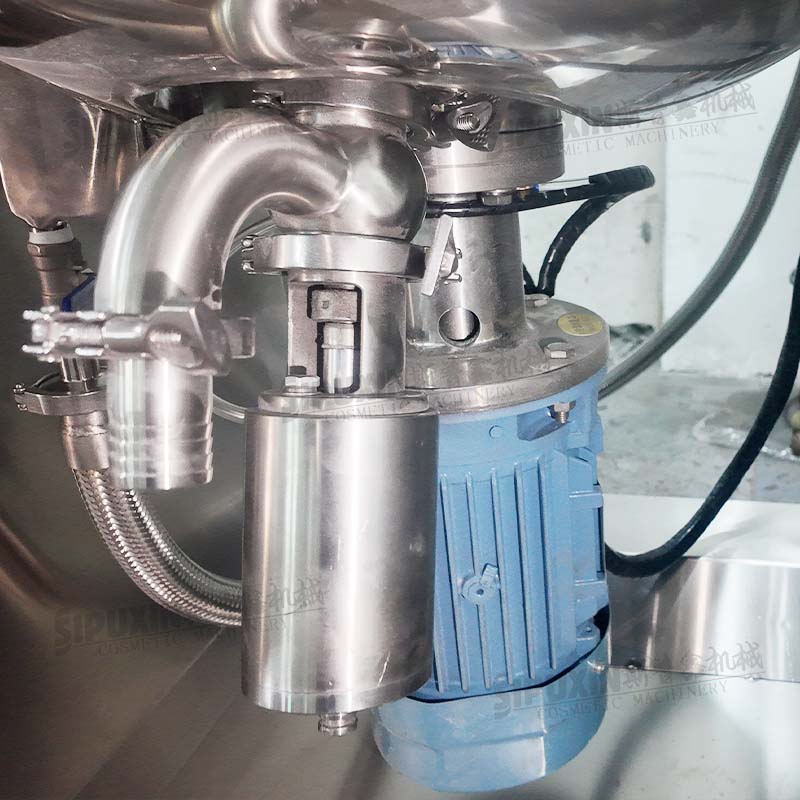 25L Hydraulic Lifting PLC Controlled Vacuum Emulsifying Mixer