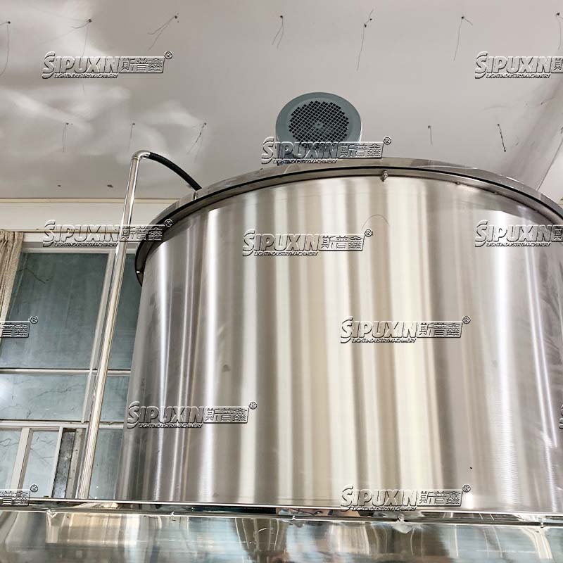 2000L Single Layer Bottom Homogenizer Mixing Tank Industrial Stainless Steel Shampoo Liquid Soap Detergent Making Machine