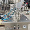 Mobile Vacuum Homogenizer Tank Integrate Feeding Semi-auto Filling Machine 20L High Safety Full Daily Chemical Cosmetic Line
