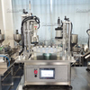 Perfume Filling Machine for Cosmetic，Stainless Steel Pneumatic Perfume Filler，Desktop Perfume Sample Filling Plugging Capping Machine