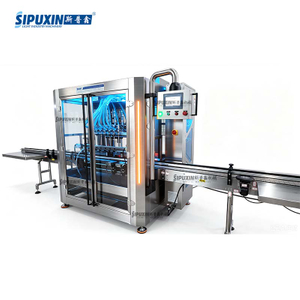 Full Automatic 6‑Head Servo Liquid Filling Machine, Cosmetic Detergent Bottling Production Line