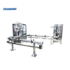 Automatic Bottling Line | 6 Nozzle Air Rinser & Double Head Gear Pump Filler for Glass & Plastic Bottles