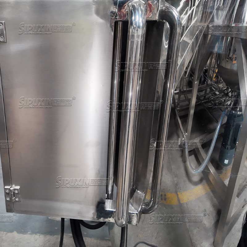 500L Electric Heating Movable Mixing Tank Without Bottom Homogenizer Paddle Stirring