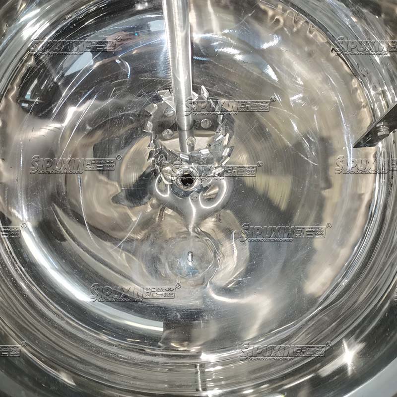 SPX 200L Single-Tank Hydraulic Lifting Vacuum Emulsifying Machine